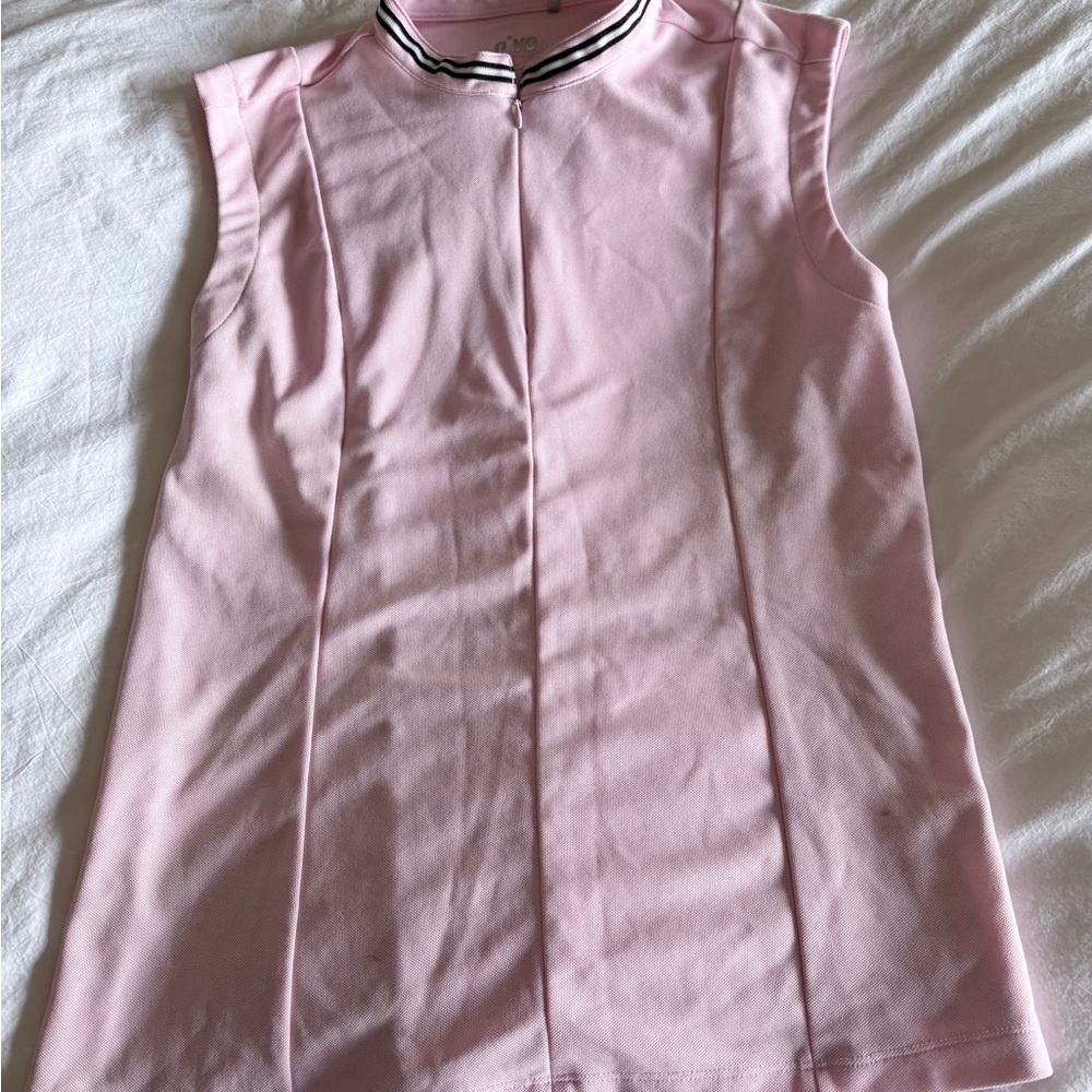 Chic Pink Sleeveless Women's Golf Tank Top